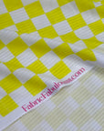 (YUMMY RIB) YELLOW AND OFF WHITE CHECKERED