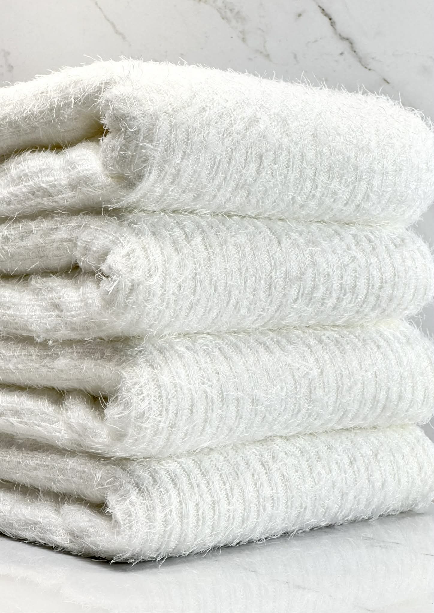 (MOHAIR RIB) IVORY