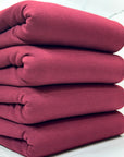 (FRENCH TERRY BRUSHED) BURGUNDY