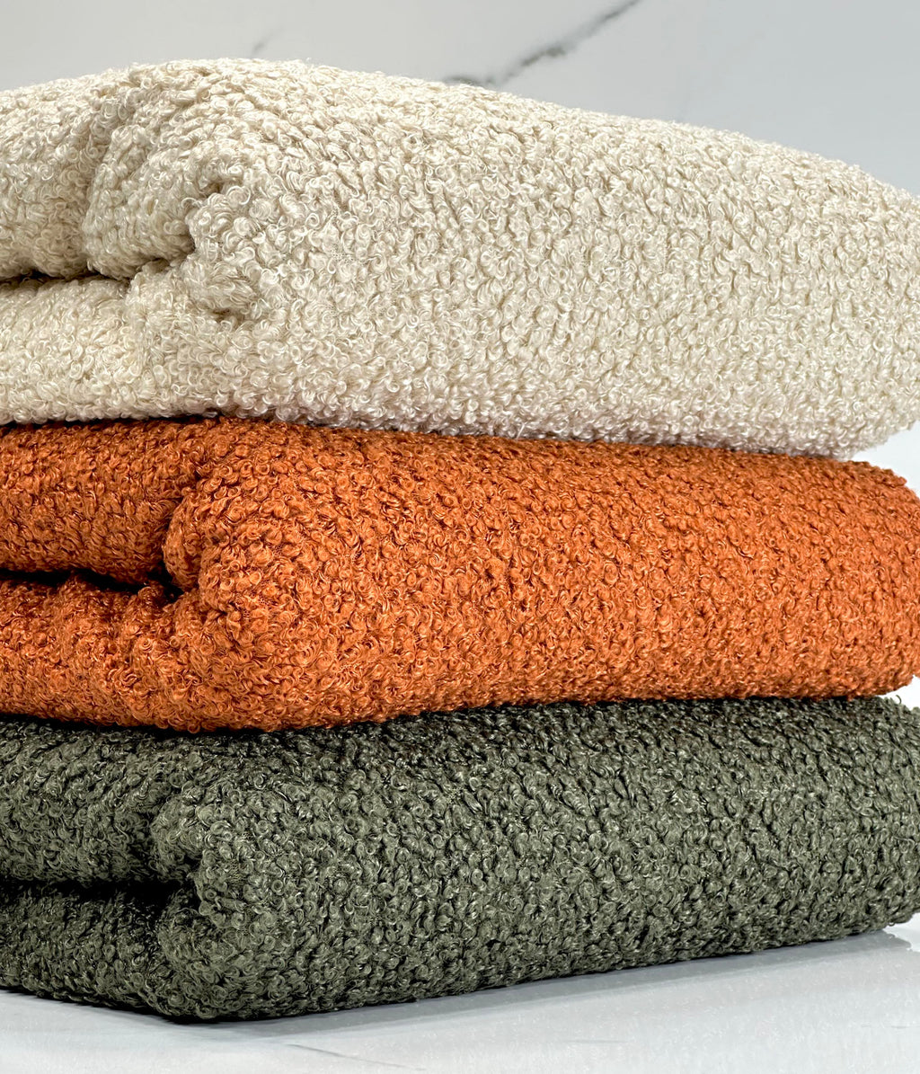 (SHERPA TEDDY KNIT) RUST