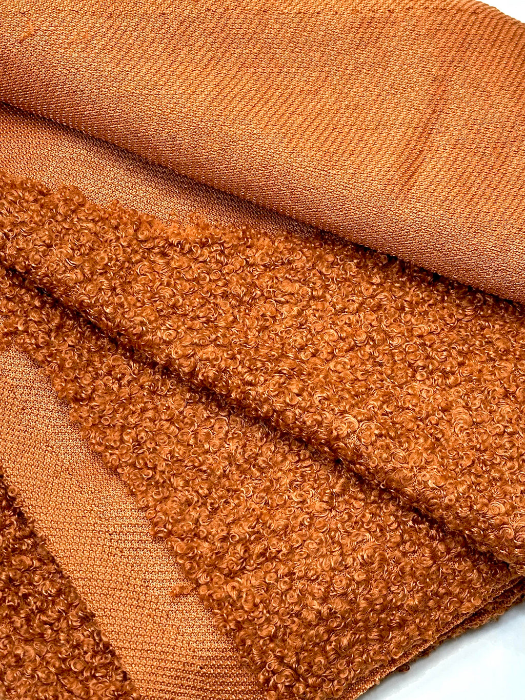 (SHERPA TEDDY KNIT) RUST