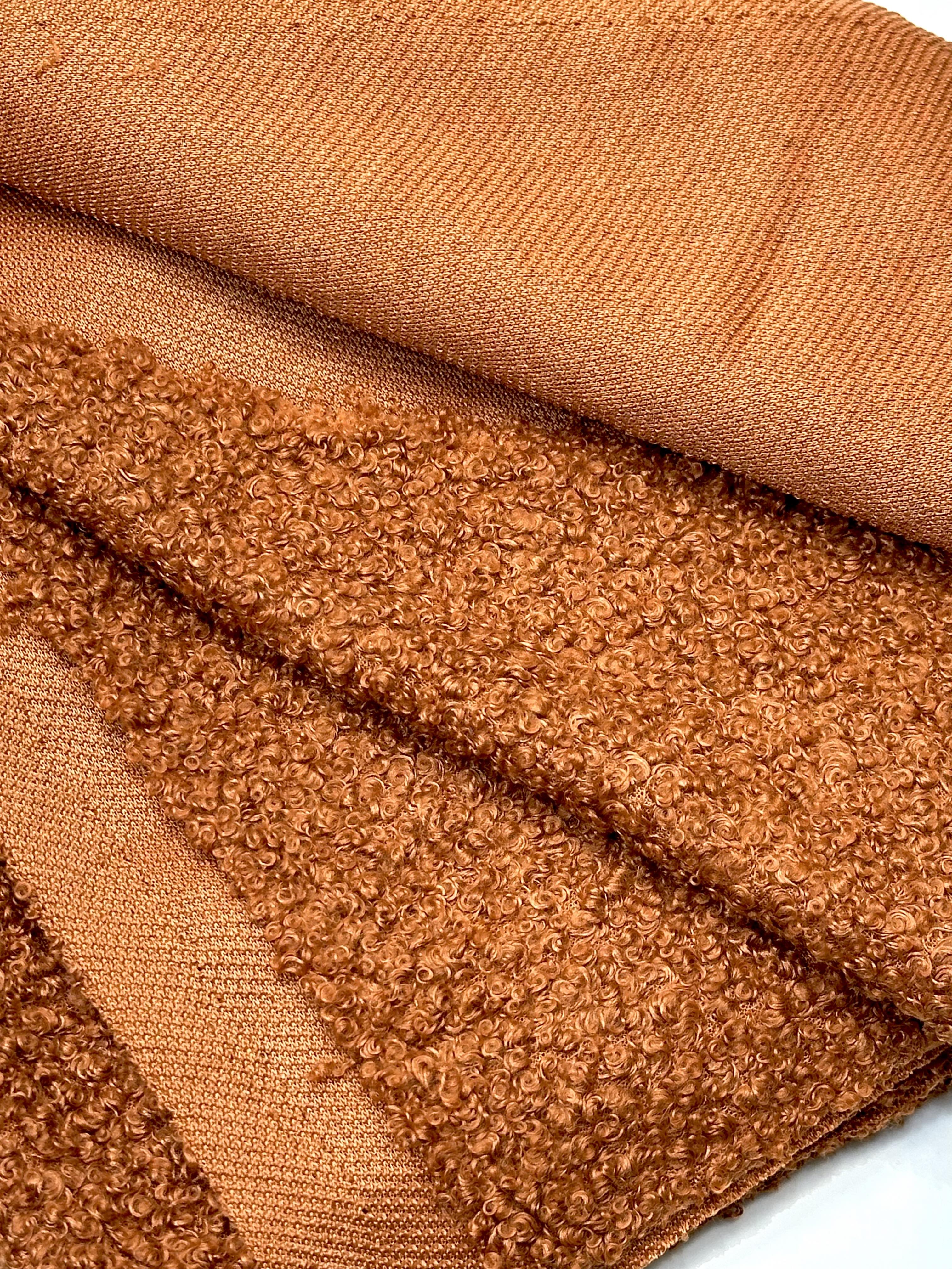 (SHERPA TEDDY KNIT) RUST