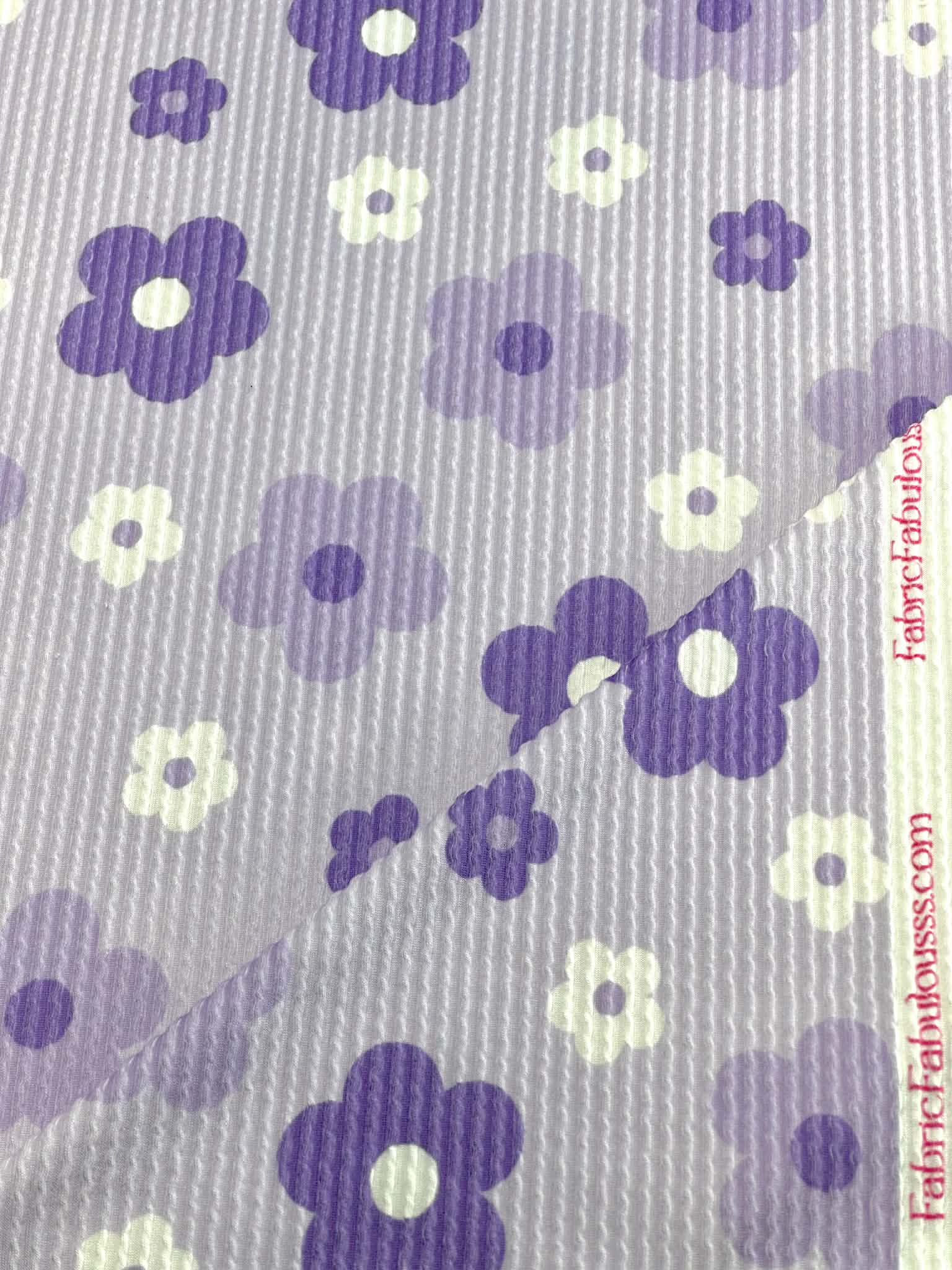 (URBAN RIB) PURPLE, LAVENDER AND OFF WHITE FLOWERS ON LILAC(1)