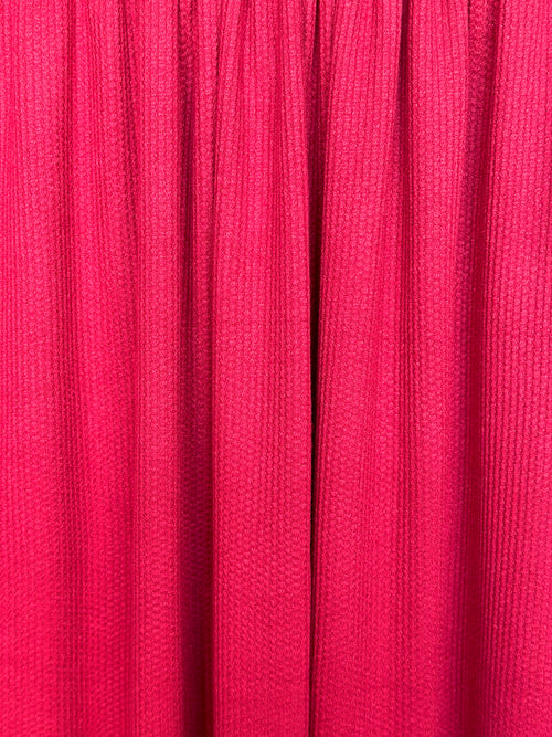 (2X2 CASHMERE WAFFLE) RED SPICE