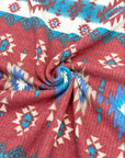(BELLA RIB) WESTERN PRINT ON RUST