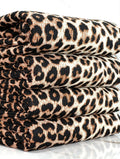 (4X2 YUMMY RIB) BLACK AND TAN CHEETAH