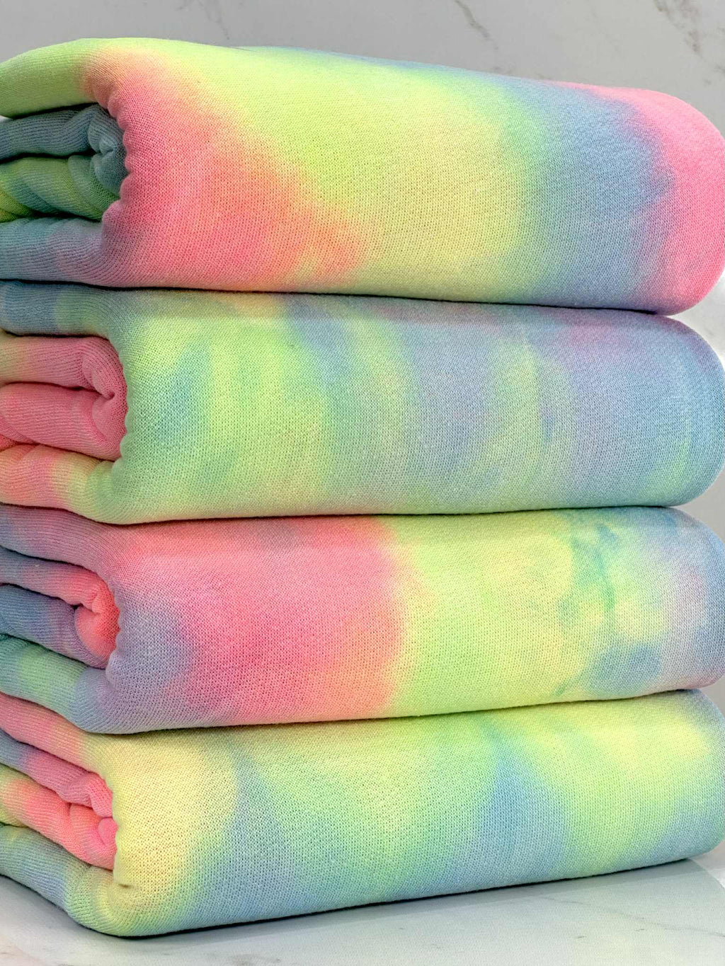 (FRENCH TERRY) NEON RAINBOW TIE DYE