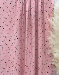 (DBP) TINY BLACK HEARTS ON PINK
