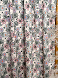 (URBAN RIB) SPIDERWEBS, FLOWERS, AND SPIDERS ON LIGHT CREAM