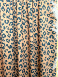 (FRENCH TERRY) BLACK LEOPARD PRINT ON CAMEL