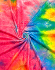 (DBP) NEON PINK AND RAINBOW TIE DYE