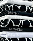 (DBP) BLACK AND OFF WHITE GIRAFFE PRINT