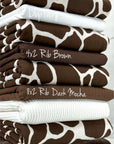 (DBP) BROWN AND IVORY GIRAFFE PRINT