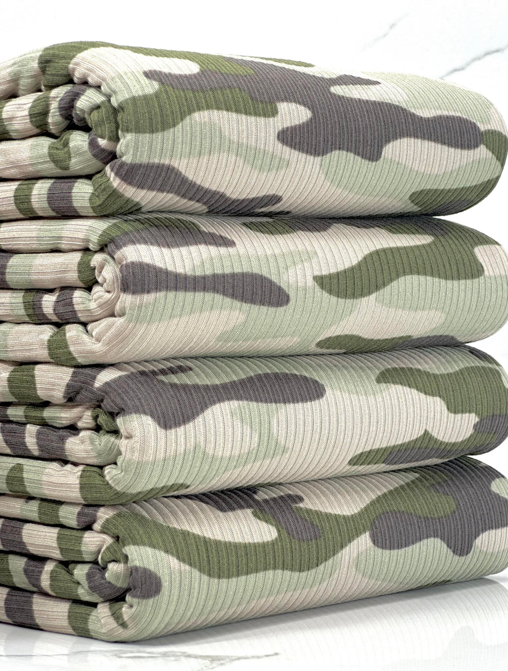 (4X2 YUMMY RIB) DUSTY SAGE AND OLIVE CAMOUFLAGE
