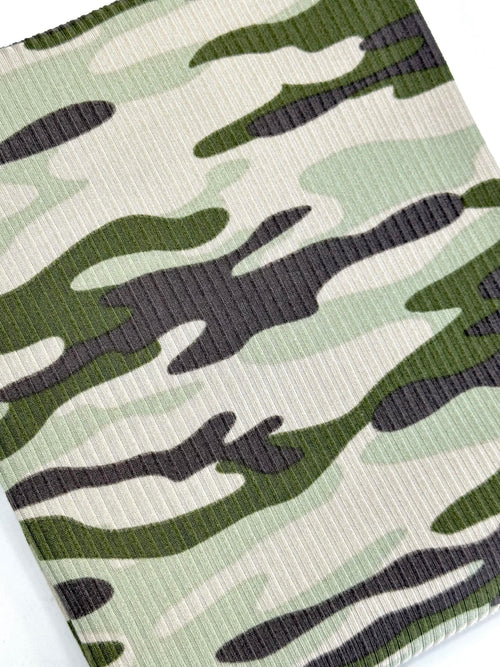 (4X2 YUMMY RIB) DUSTY SAGE AND OLIVE CAMOUFLAGE