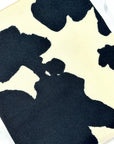 (DBP) BLACK COW PRINT ON VINTAGE IVORY