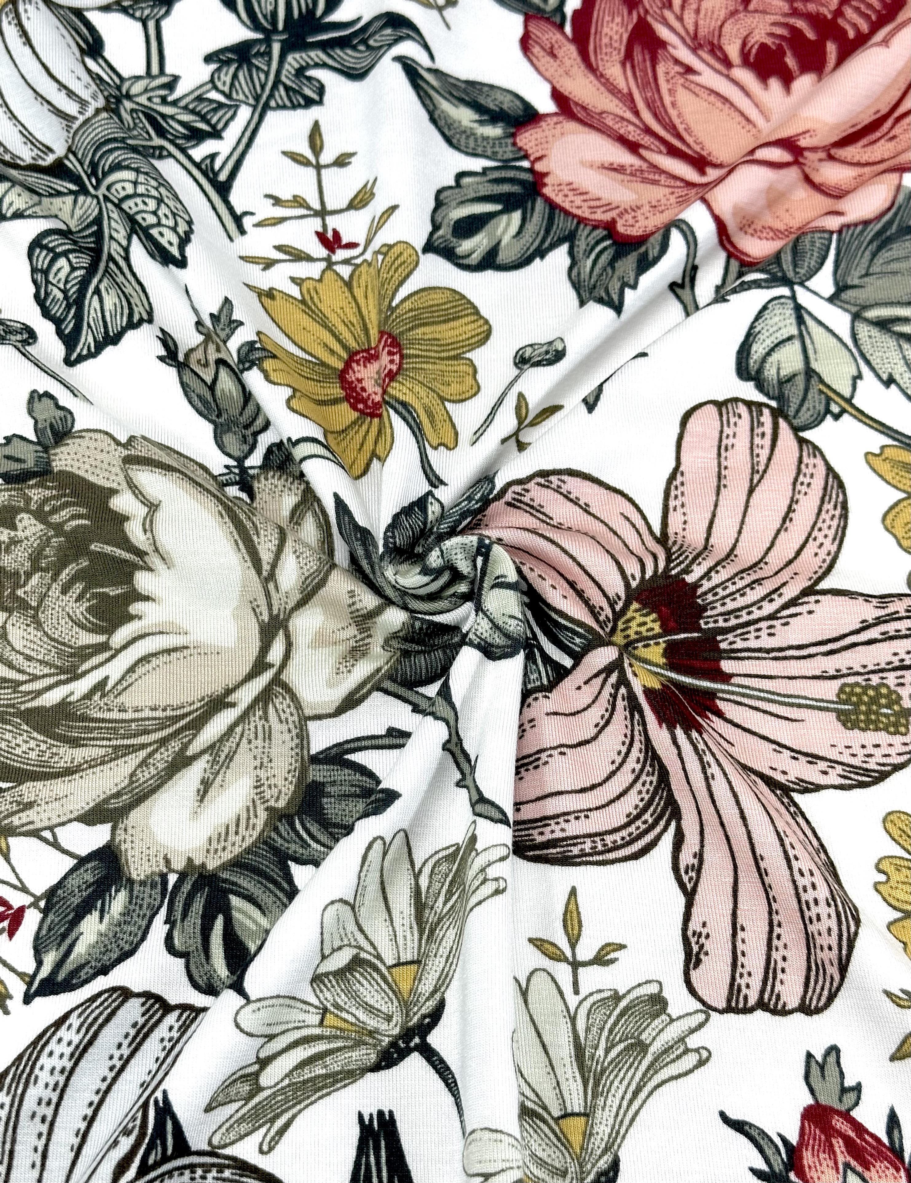 (RAYON MODAL) HATTIE VINTAGE FLORAL ON OFF WHITE(1)