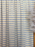 (2x2 COTTON FEEL RIB) HEATHER GRAY STRIPES ON BUTTER YELLOW