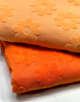 (TOWEL) LIGHT ORANGE DAISY FLOWERS