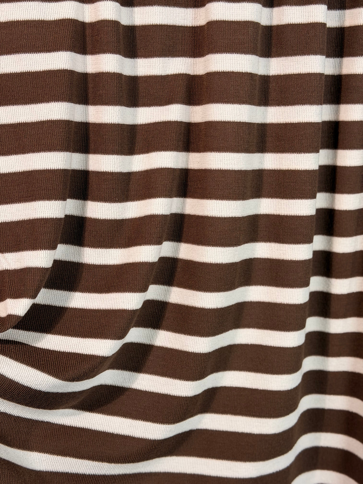 (MALIBU KNIT) PINECONE AND OFF WHITE STRIPES