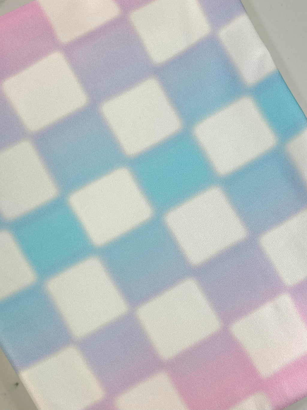 (SWIM) PASTEL CHECKERS ON OFF WHITE