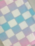 (SWIM) PASTEL CHECKERS ON OFF WHITE