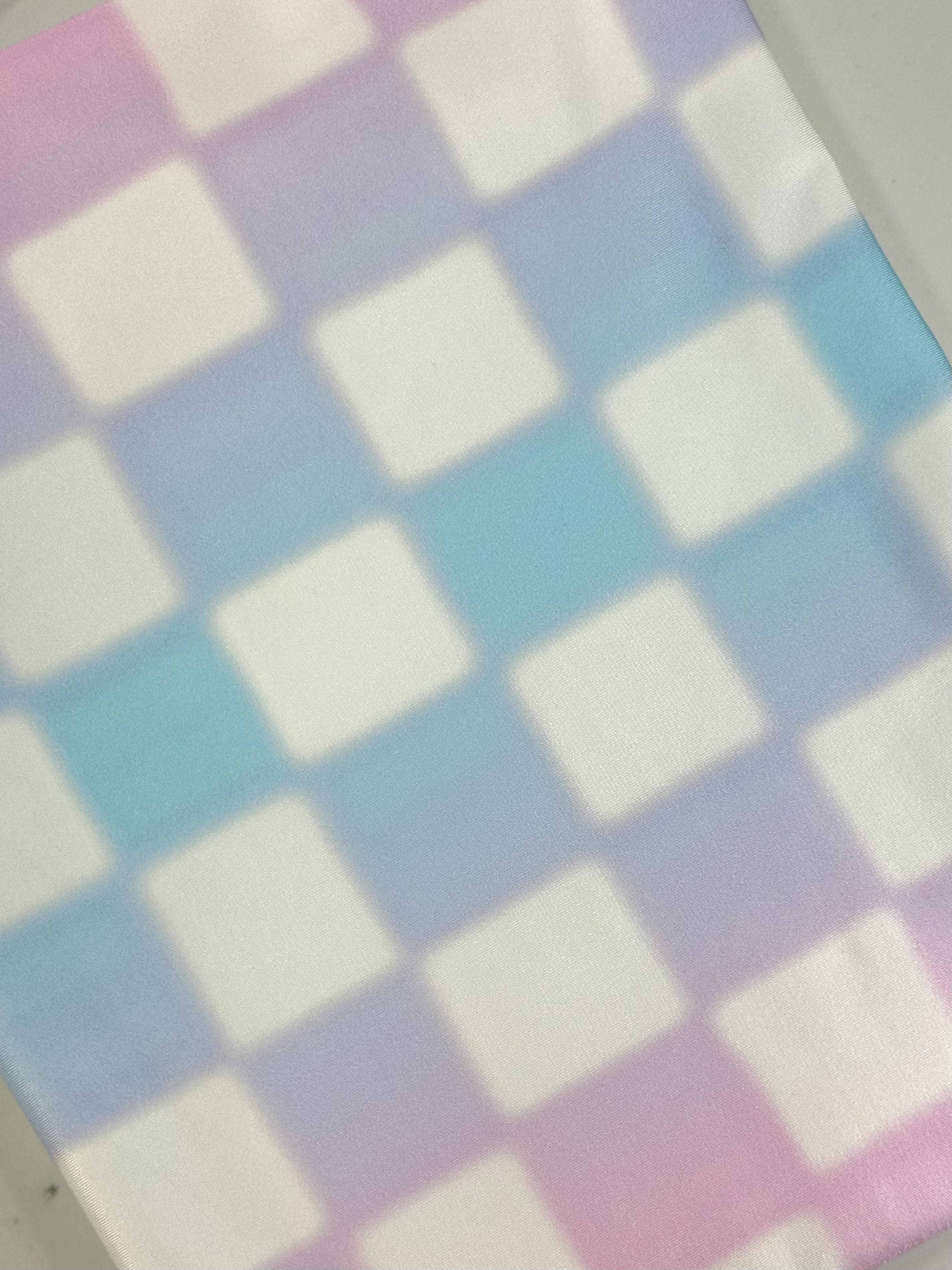 (SWIM) PASTEL CHECKERS ON OFF WHITE