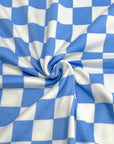 (DBP) BLUE AND OFF WHITE CHECKERED