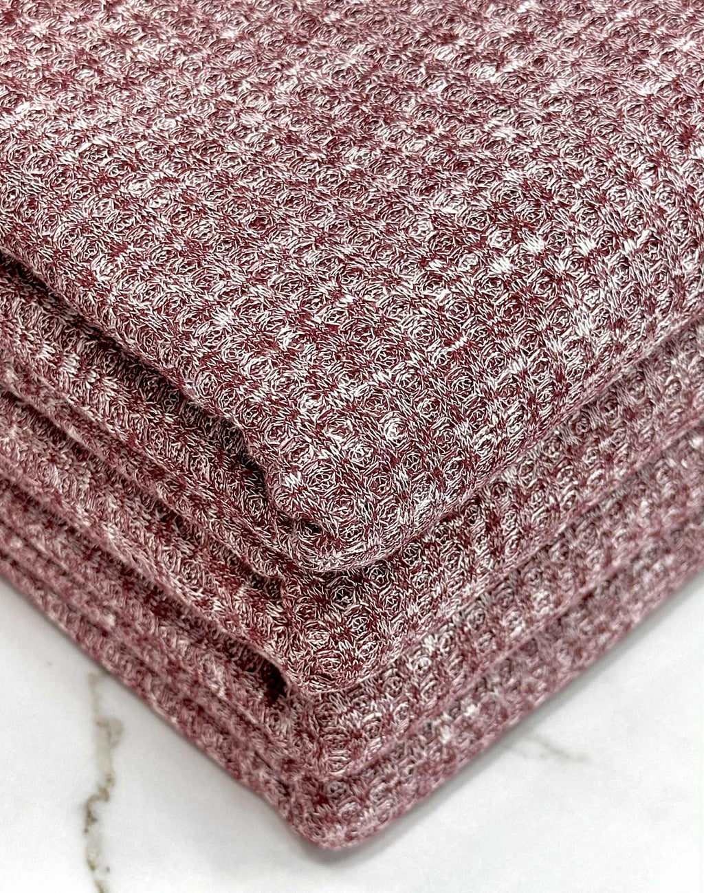 (WAFFLE BRUSHED) 2-TONE BURGUNDY