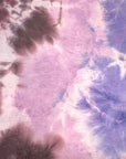 (FRENCH TERRY) PURPLE AND VIOLET TIE DYE