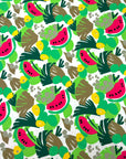 (SWIM) WATERMELON SLICES AND GREEN LEAFS