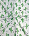 (DBP) CACTUS AND BLACK TINY TRIANGLES ON WHITE