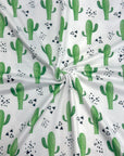 (DBP) CACTUS AND BLACK TINY TRIANGLES ON WHITE