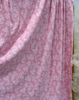 (WIDE RIB) PINK PAISLEY PRINT