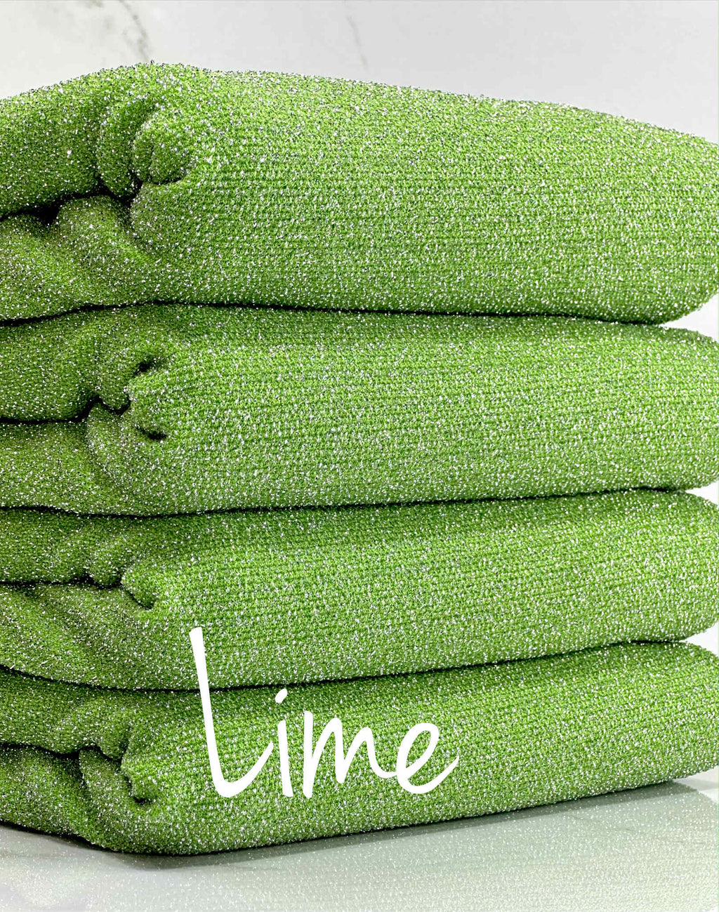 (METALLIC LUREX SPANDEX) LIME