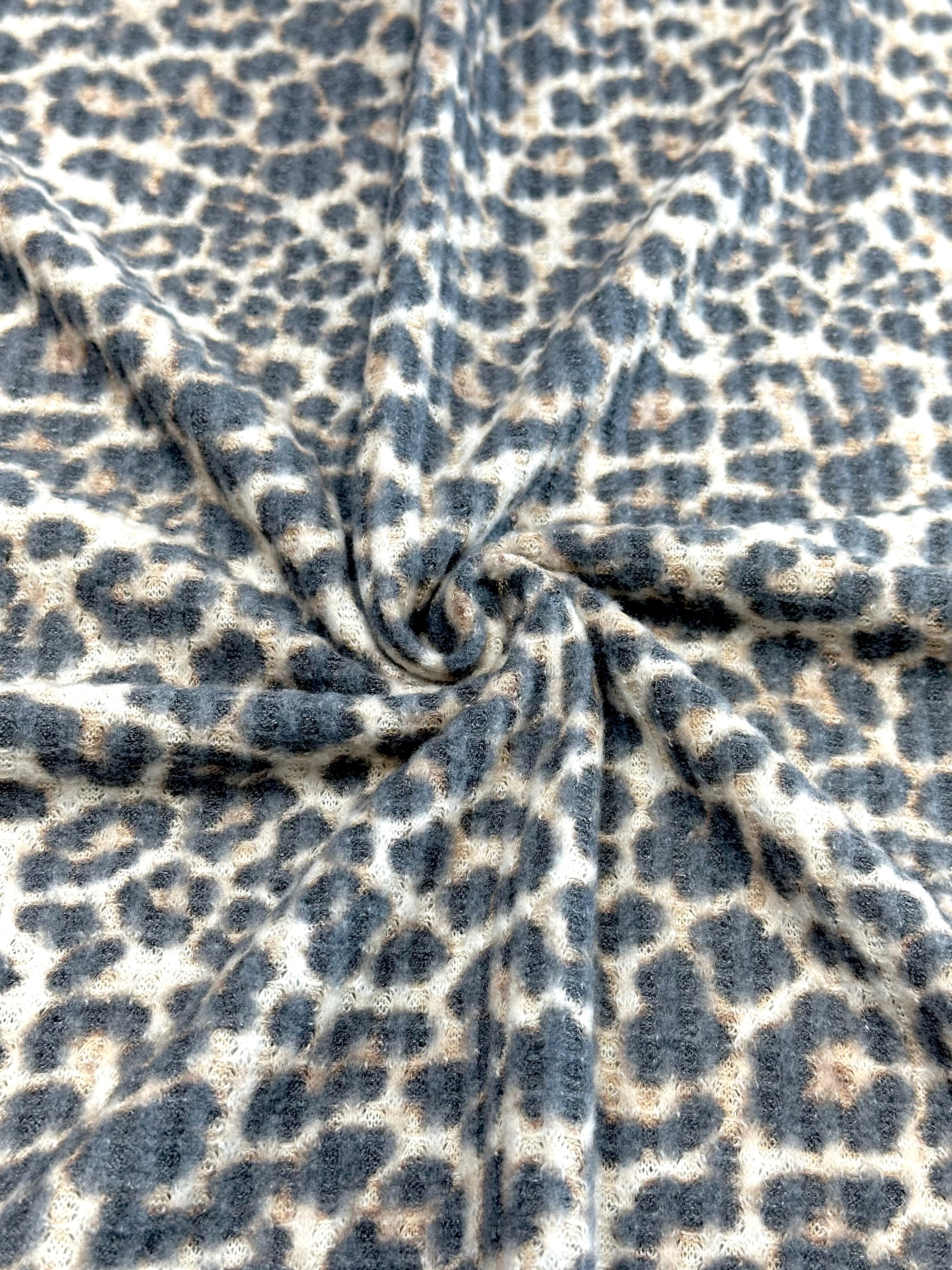 (WAFFLE BRUSHED) LEOPARD PRINT