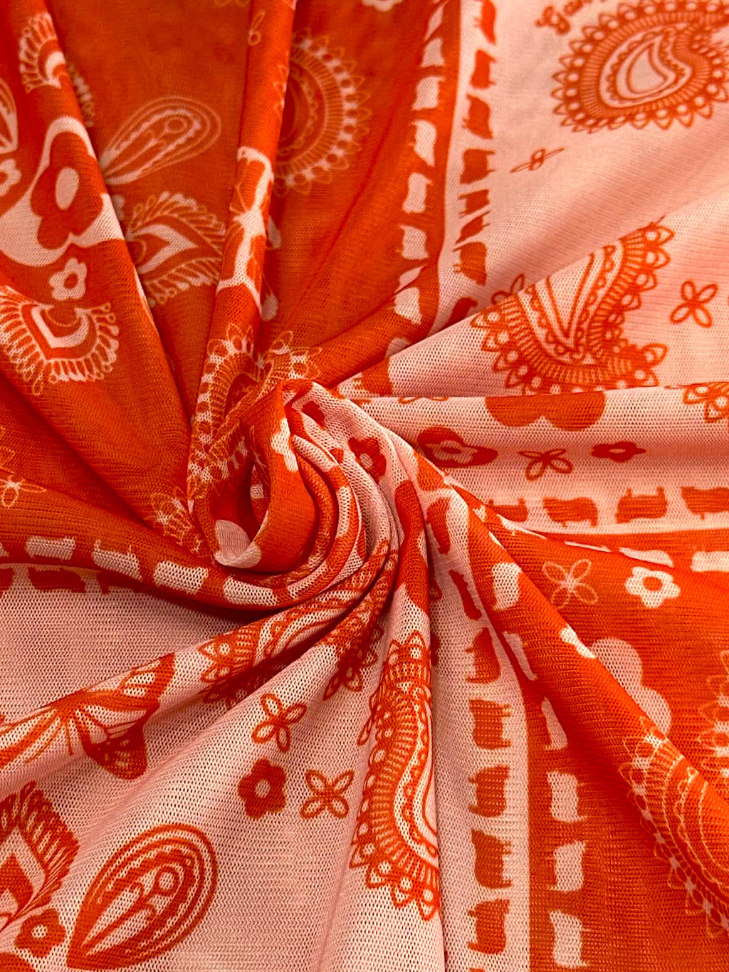 (MESH) RED AND BLUSH PATCHWORK