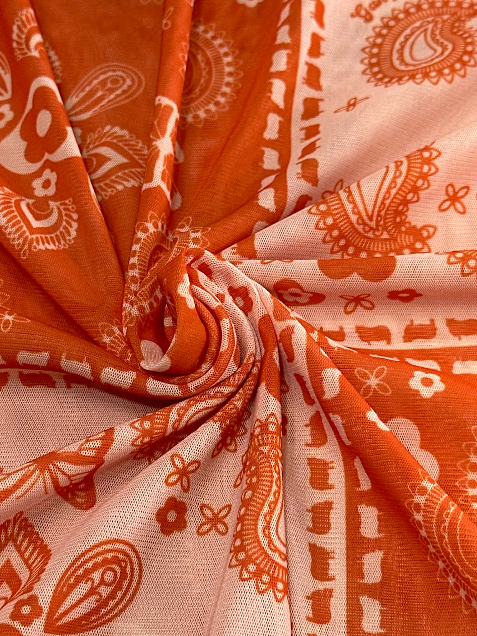(MESH) RED AND BLUSH PATCHWORK