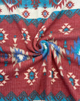 (BELLA RIB) WESTERN PRINT ON RUST