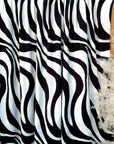 (WIDE RIB) ZEBRA PATTERN ON OFF WHITE