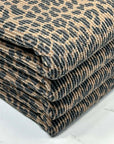 (URBAN RIB) VINTAGE BLACK LEOPARD ON BROWN