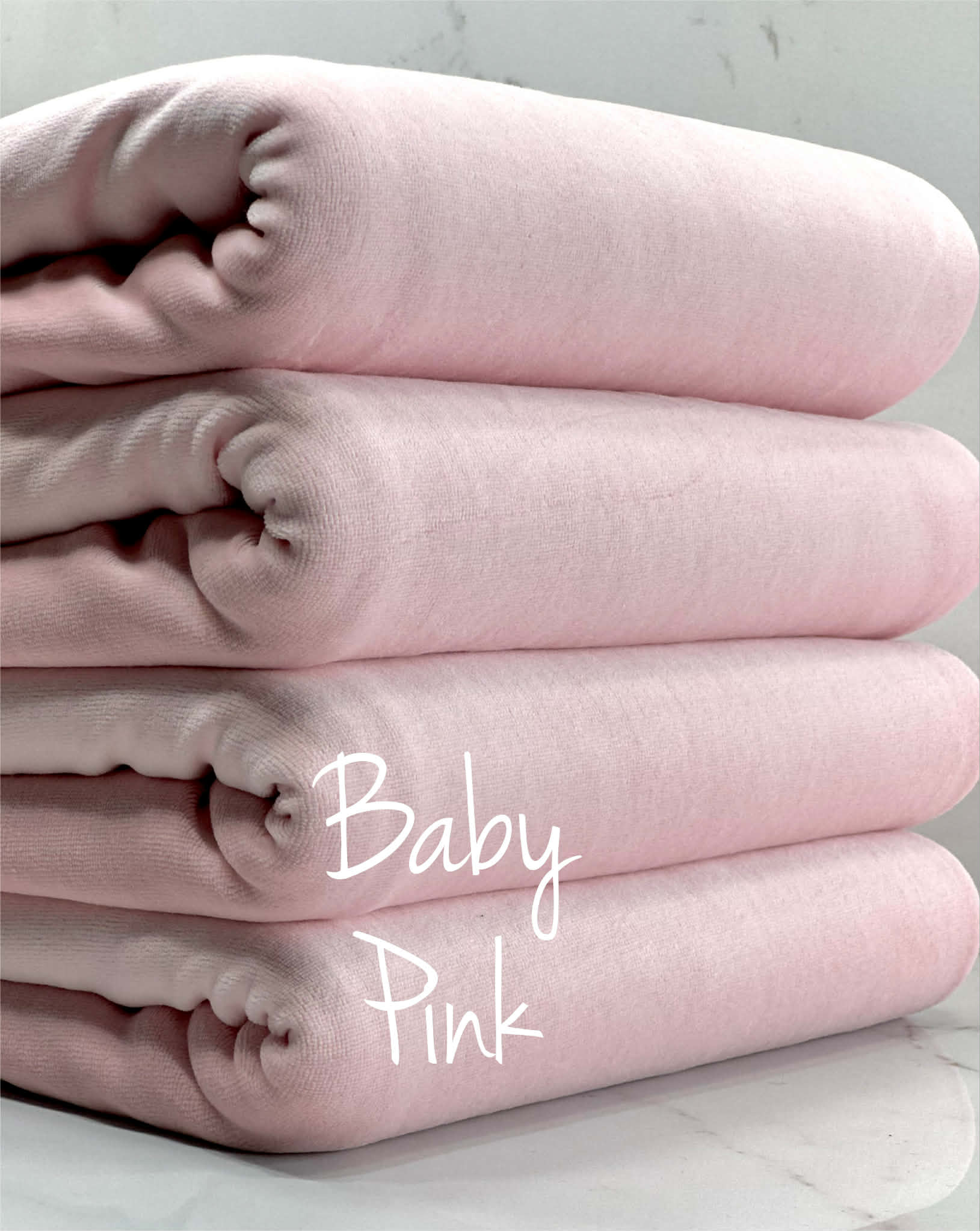 (COTTON VELOUR) BABY PINK