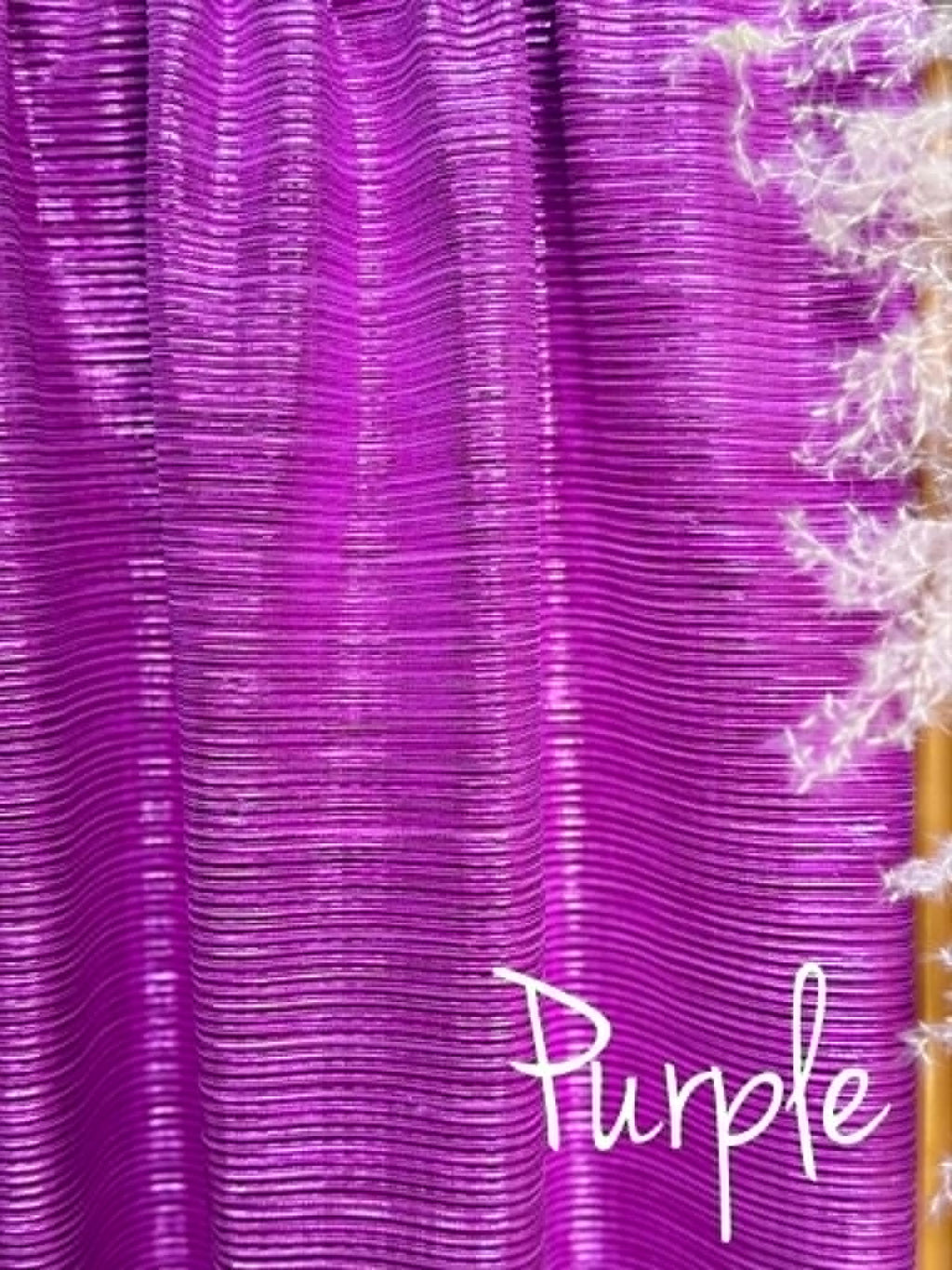 (METALLIC PLEATED) PURPLE