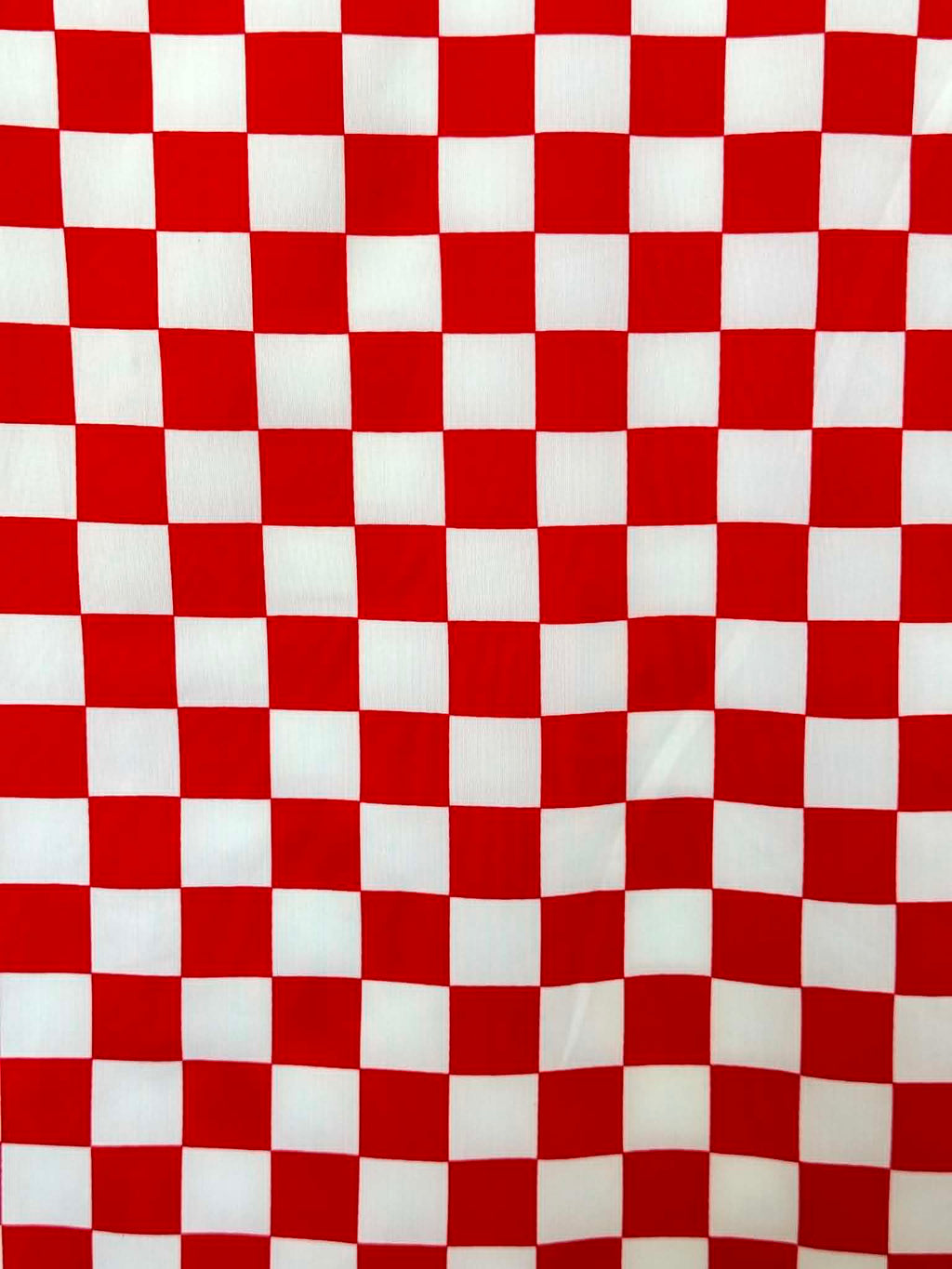 (SWIM) RED AND OFF WHITE CHECKERED