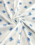 (2X2 RIB) BLUE BOWS ON OFF WHITE (3)