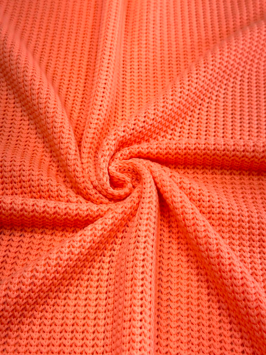 (KNITTED SWEATER) NEON PEACH