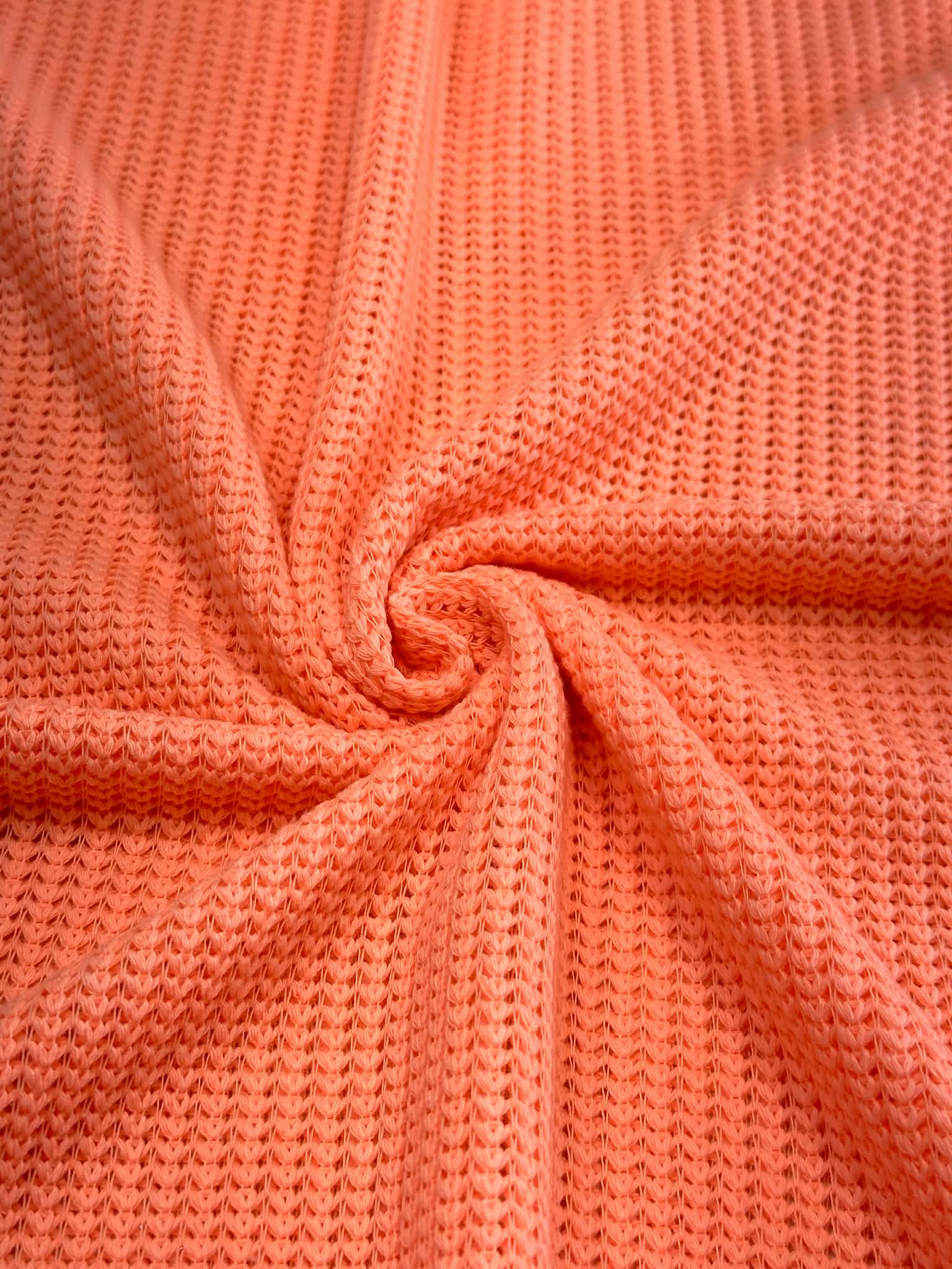 (KNITTED SWEATER) NEON PEACH