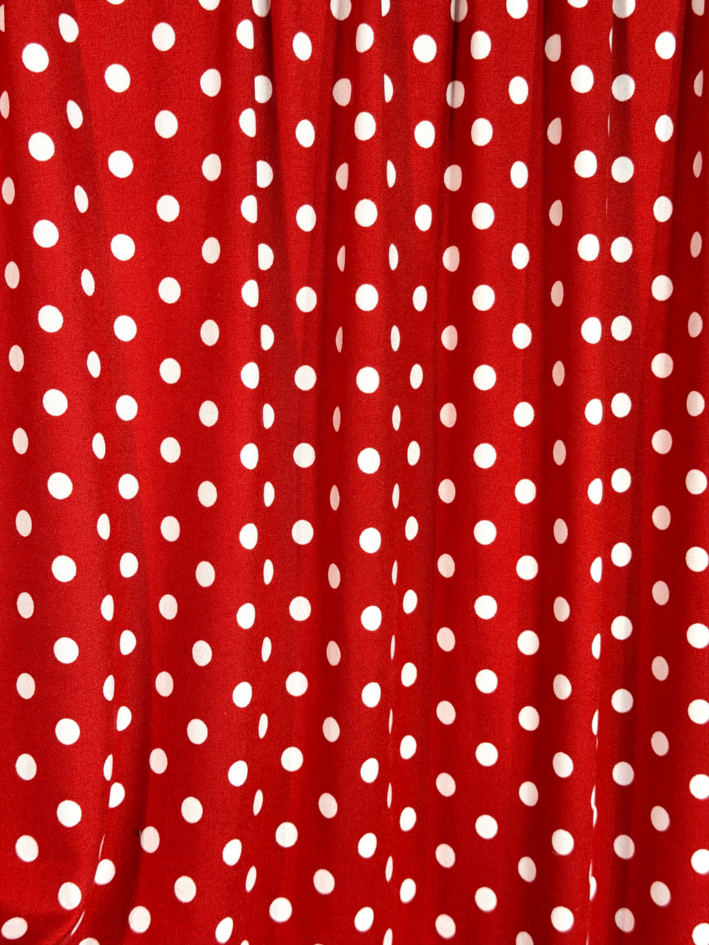 (DBP) OFF WHITE POLKA DOTS ON NEW RED