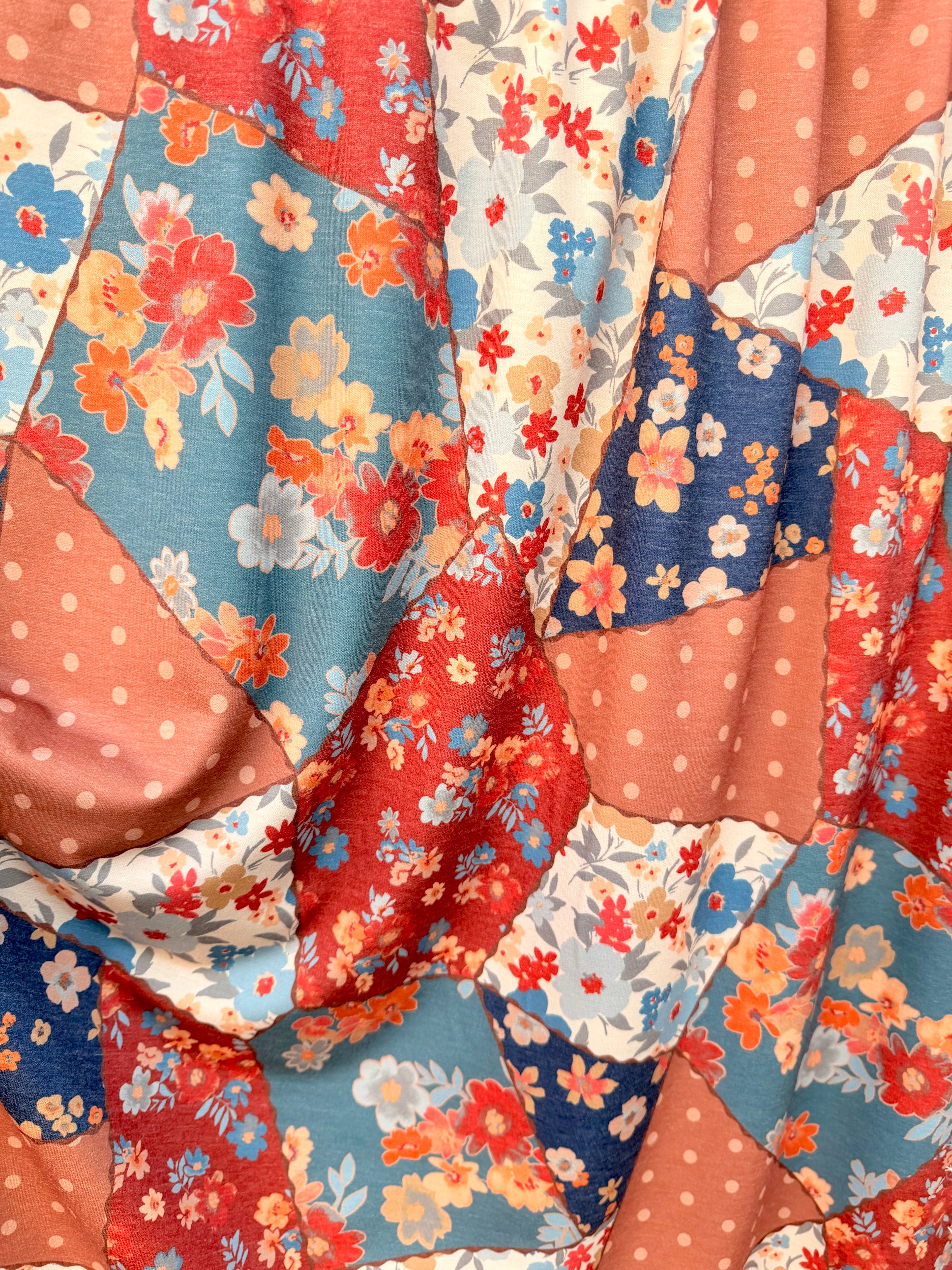 (FRENCH TERRY) AUTUMN PATCHWORK