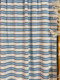 (2X1 RIB) BLUE,PINK, IVORY & BLACK STRIPES